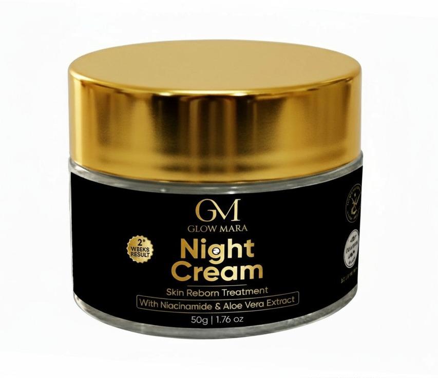 GlowMara Night Cream with Niacinamide and Aloevera Extracts