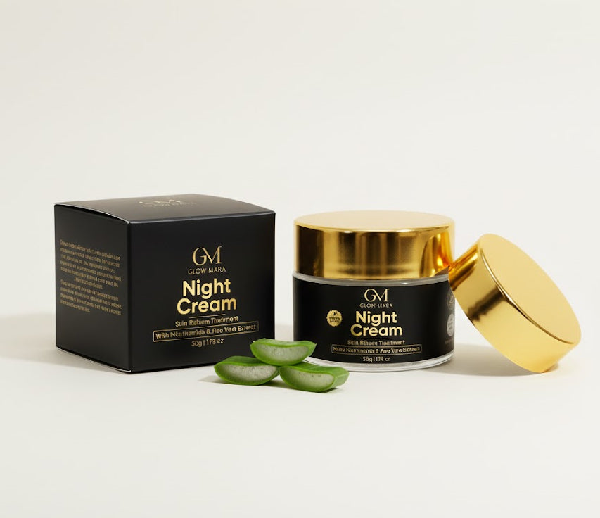 GlowMara Night Cream with Niacinamide and Aloevera Extracts