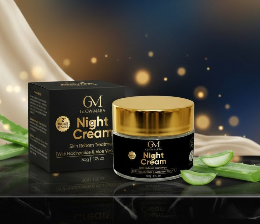 GlowMara Night Cream with Niacinamide and Aloevera Extracts